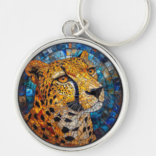 Llavero Leopardo en Colores Vibrantes