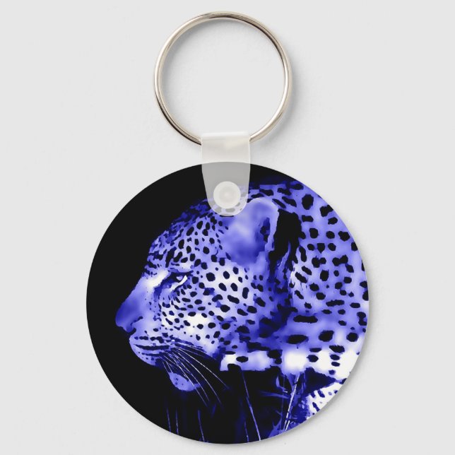 Llavero Leopardo nocturno (Anverso)