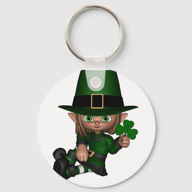 Llavero Leprechaun irlandés de Toon Cute - 1 (Anverso)