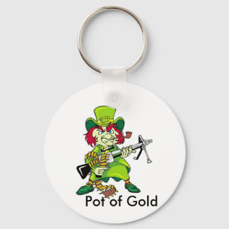 Llavero leprechaun, olla de oro