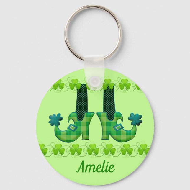 Llavero Leprechaun Shoes St Patrick's Day (Anverso)