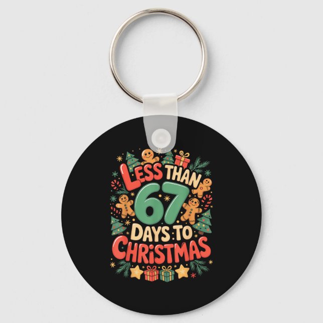 Llavero Less Than Six Seven 67 Days To Christmas Matching  (Anverso)