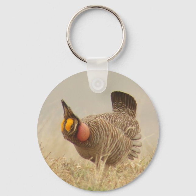 Llavero Lesser Prairie Chicken Keychain (Anverso)