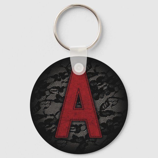 Llavero Letra A de escarlata (Anverso)