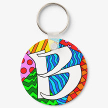 Letra B Doodles coloridos