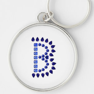 Llavero Letra B Gemstones Keychain