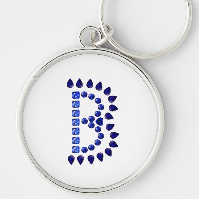 Llavero Letra B Gemstones Keychain (Frente)