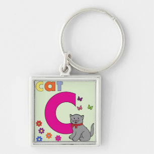 Llavero Letra C del gato