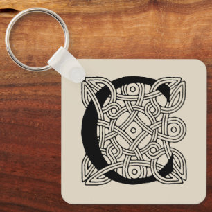 Llavero Letra C Monograma de Knot celta vintage