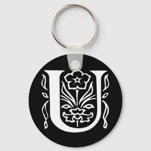 Llavero Letra de fantasía U