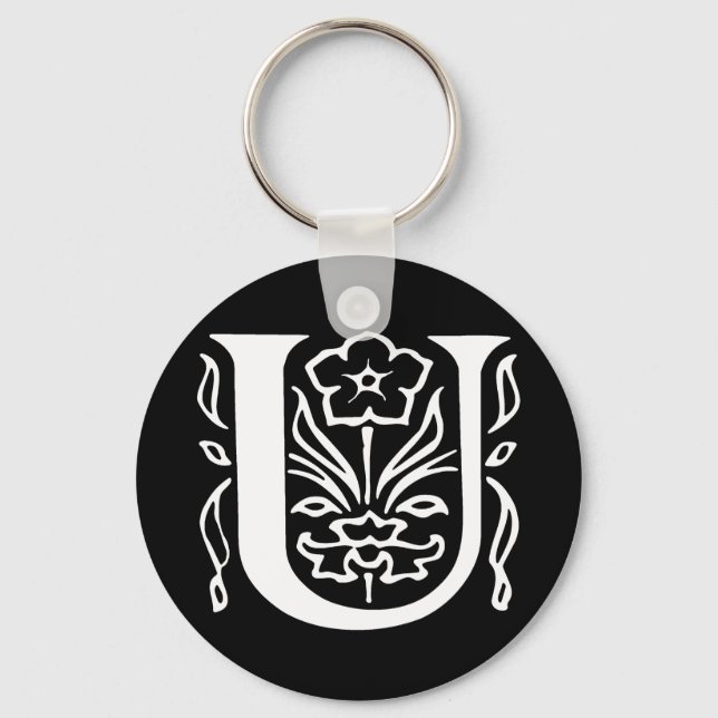Llavero Letra de fantasía U (Anverso)