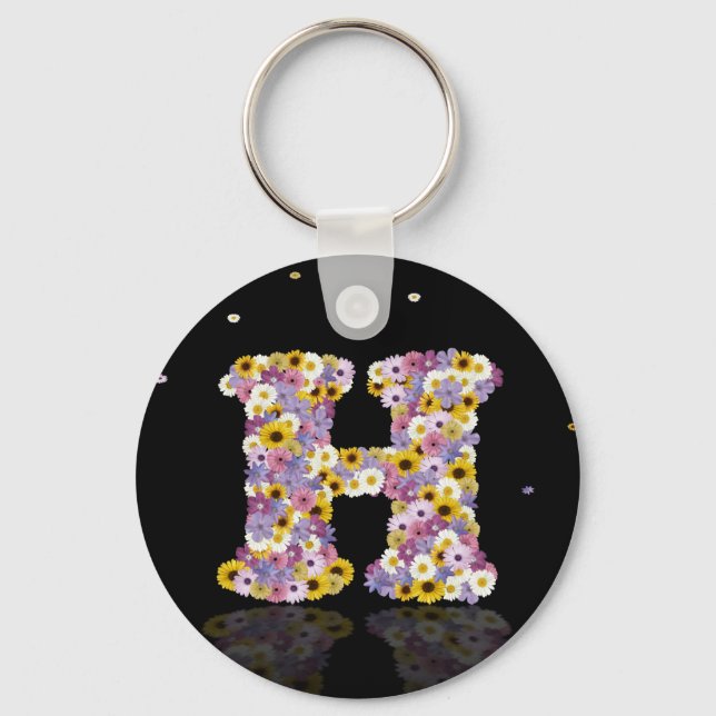 Llavero Letra H de las flores (Anverso)