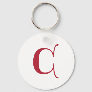 Llavero Letra inglesa gótica monograma C