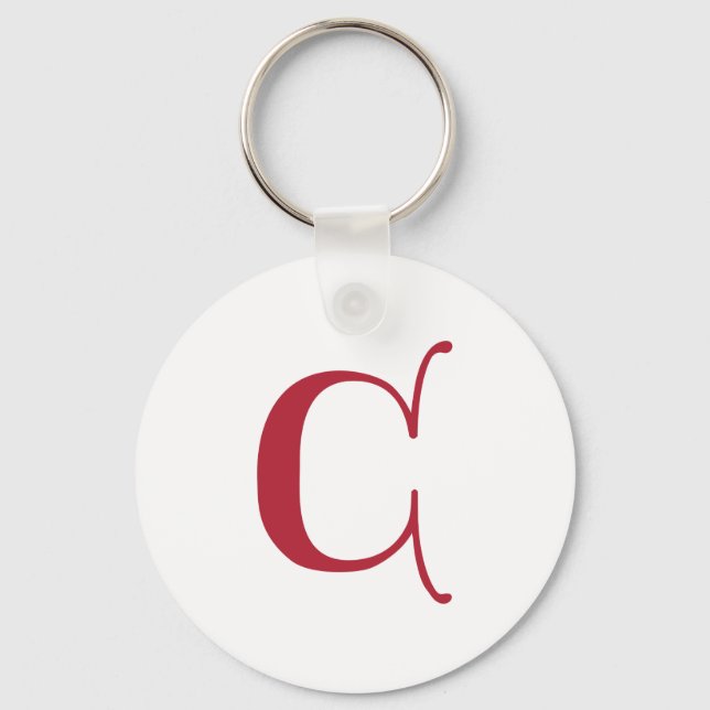 Llavero Letra inglesa gótica monograma C (Anverso)