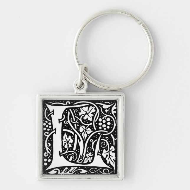 Llavero Letra 'L' William Morris Design - Keychain (Frente)