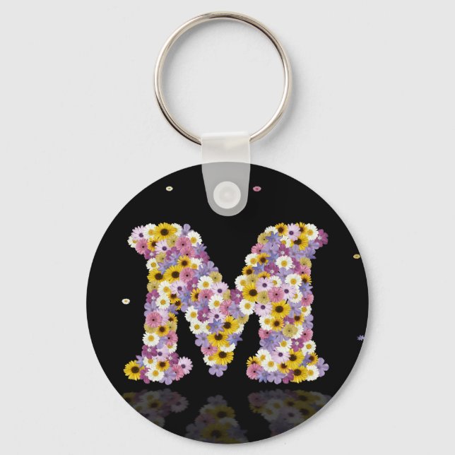 Llavero Letra M de las flores (Anverso)