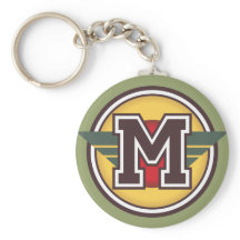 Letra monograma M inicial personalizado