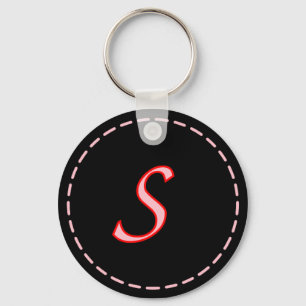 Llavero Letra monogramada cadena clave S