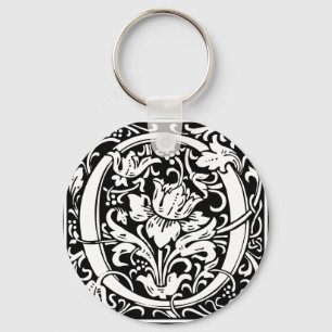 Llavero Letra O Monograma Medieval Art Nouveau