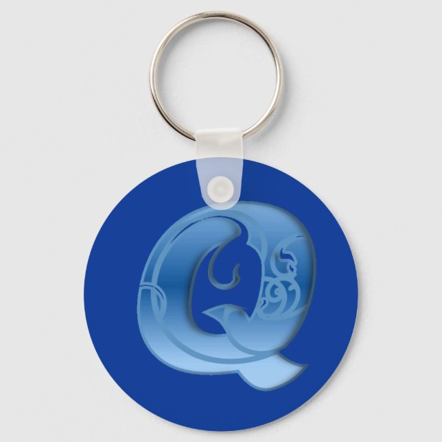 Llavero Letra Q (Anverso)