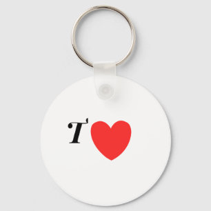 Llavero Letra T Corazón - Diseño de Amor Inicial de San Va