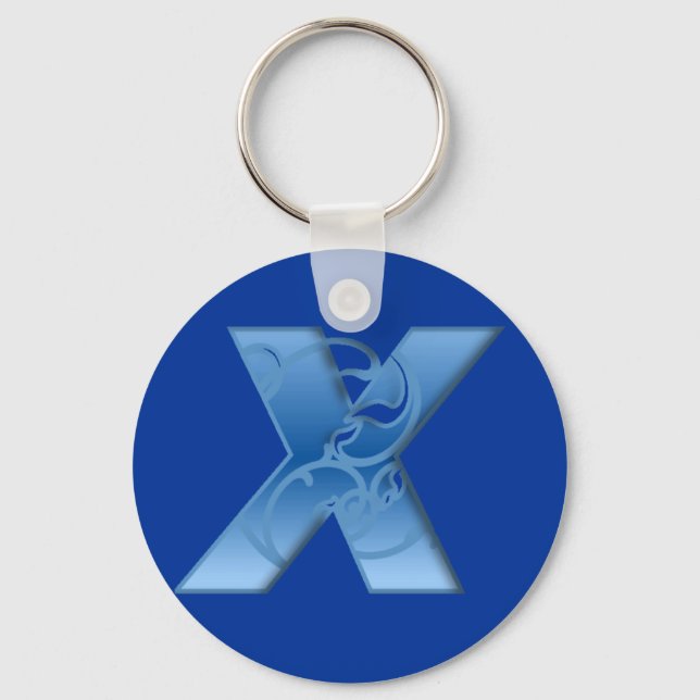 Llavero Letra X (Anverso)