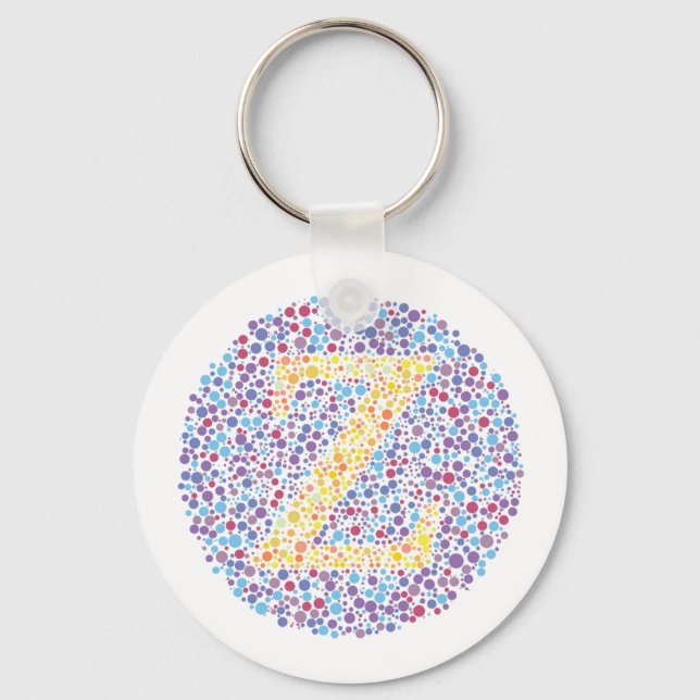 Llavero Letra "Z" de prueba ocular (Anverso)