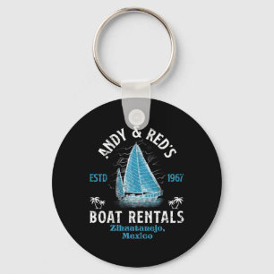 Llavero Letras de pesca de reparación de barcos de Andy y
