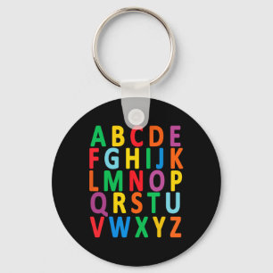 Llavero Letras Mayúsculas Alfabeto Aprende Abc Niño Niña N