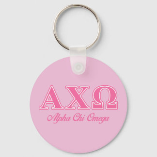 Llavero Letras rosadas Alphi Chi Omega