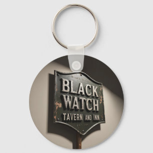 Llavero Letrero Distorsionado Black Watch Inn