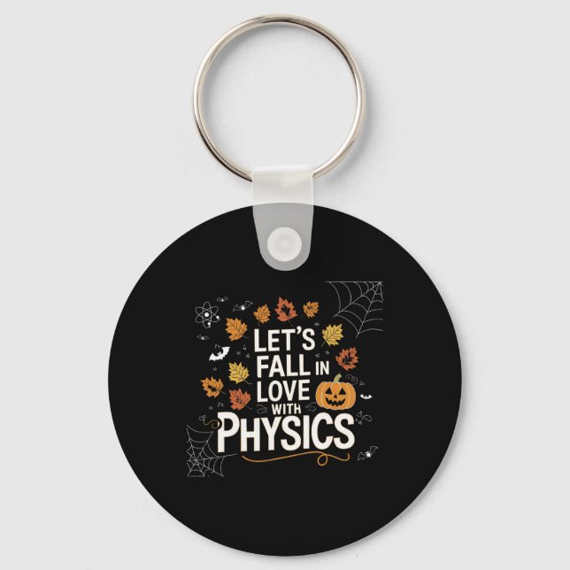 Llavero Lets Fall In Love With Physics Halloween Pumpkin T (Anverso)