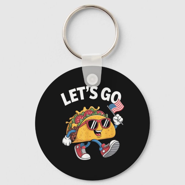 Llavero Lets Go Taco Funny Trump Chicken  (Anverso)
