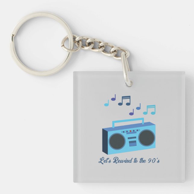 Llavero Let's rewind to the 90's (Frente)