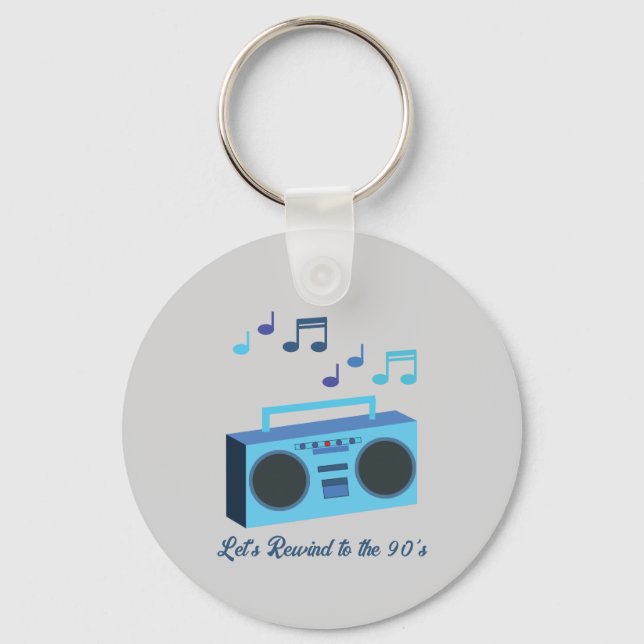 Llavero Let's rewind to the 90's (Anverso)