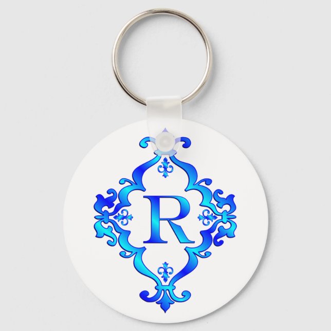 Llavero Letter R Blue (Anverso)