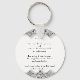 Llavero “Letter to Jesus” Round Keychain