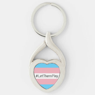 Llavero #LetThemPlay atletas transgénero transgénero bande
