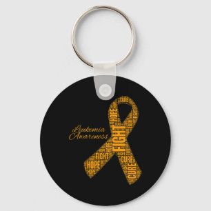 Llavero Leucemia Concienciación naranja cinta de lucha con