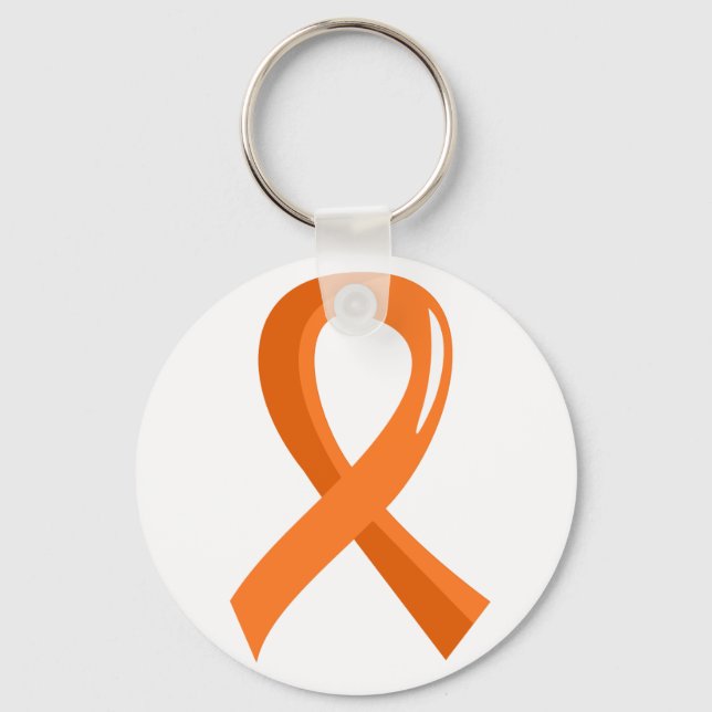Llavero Leucemia Naranja Ribbon 3 (Anverso)