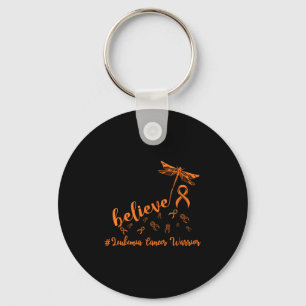 Llavero Leukemia Cáncer Guerrero Dragonfly cree esperanza