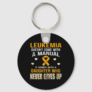 Llavero LEUKEMIA viene con una hija que nunca se rinde