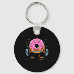 Llavero Levantamiento de pesas - Donut divertido gimnasio 