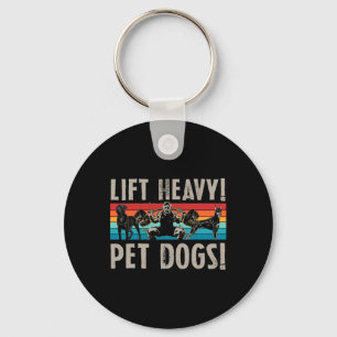 Llavero Levantamiento Retro Pesado Perros Mascotas Culturi