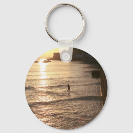 Llavero Levantarse para abordar la puesta de sol de San Se