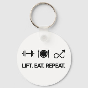 Llavero Levante. Come. Repite. - Diseño Motivador de Aptit