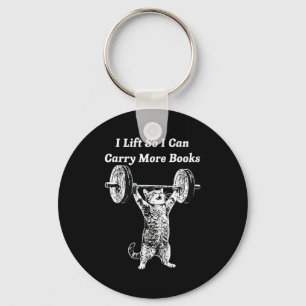 Llavero Levanto para poder cargar más libros humor de gato