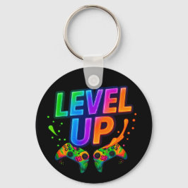 Llavero Level Up,  Gamer themed key chain