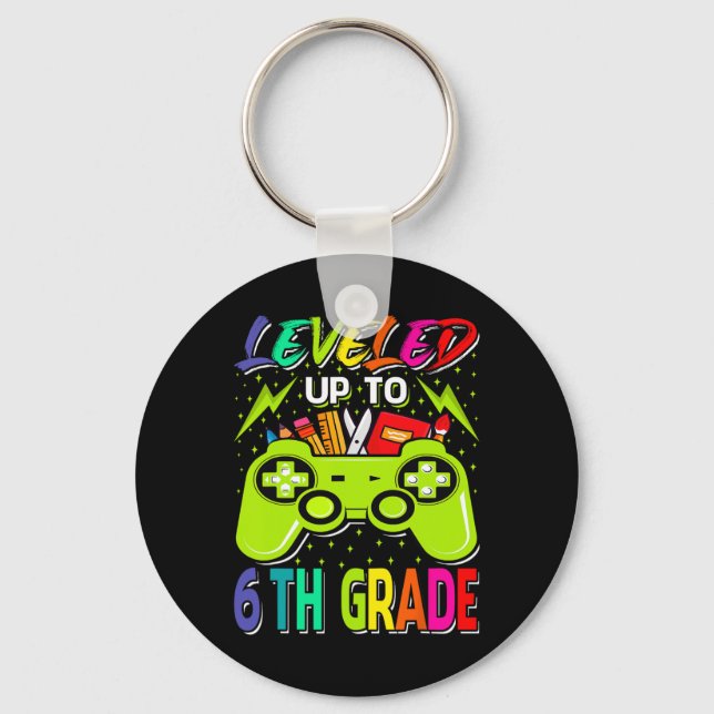 Llavero Leveled Up To 6th Grade Gamer Ck To School First D (Anverso)