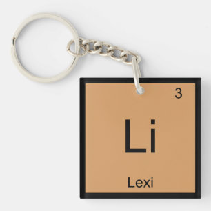 Llavero Lexi Nombre Elemento Químico Tabla Periódica